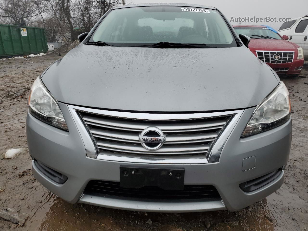 2014 Nissan Sentra S Серебряный vin: 3N1AB7AP0EY298729