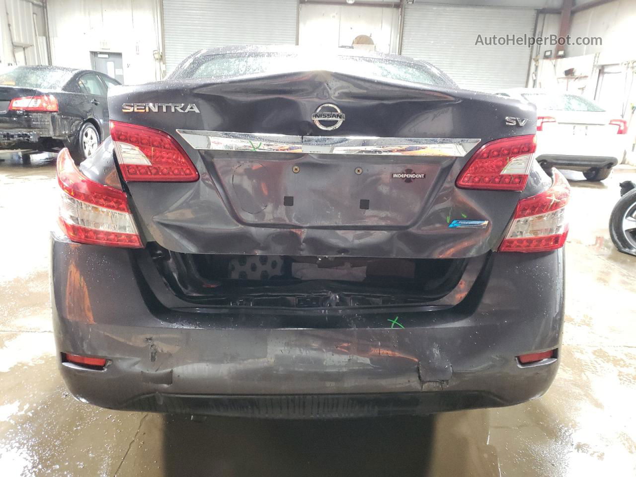 2014 Nissan Sentra S Угольный vin: 3N1AB7AP0EY309616