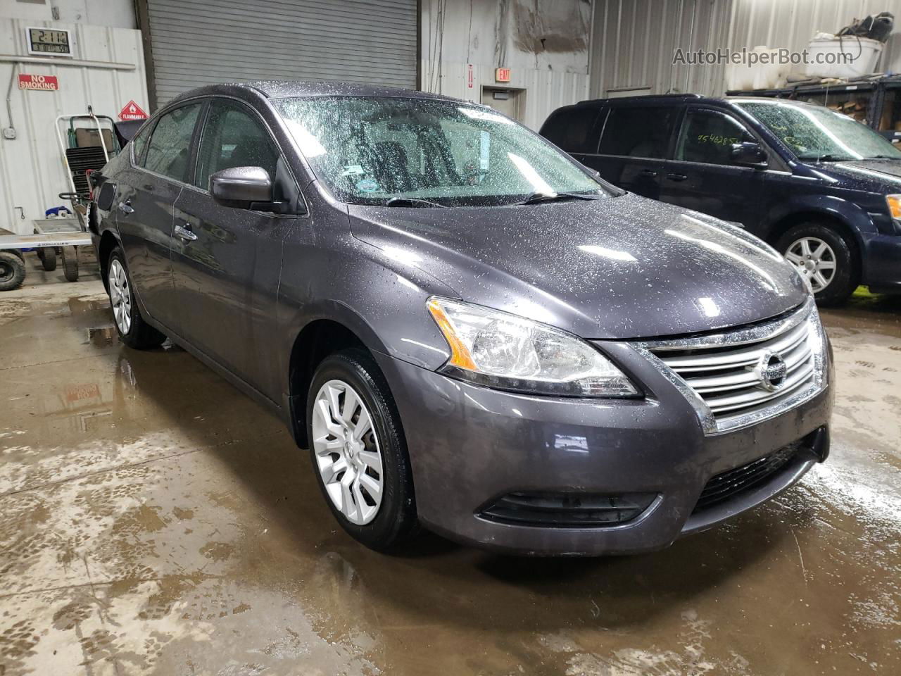 2014 Nissan Sentra S Charcoal vin: 3N1AB7AP0EY309616