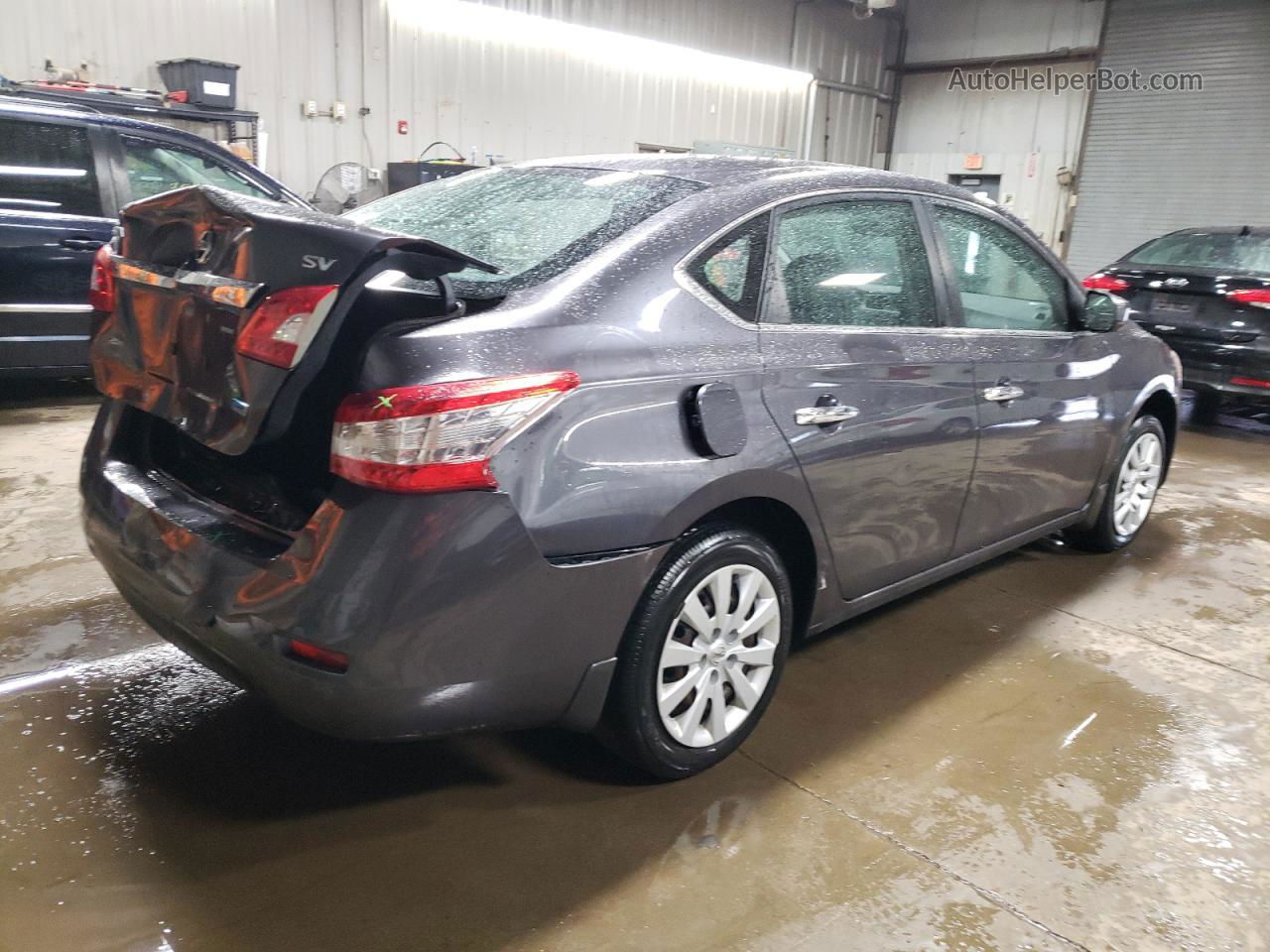 2014 Nissan Sentra S Charcoal vin: 3N1AB7AP0EY309616