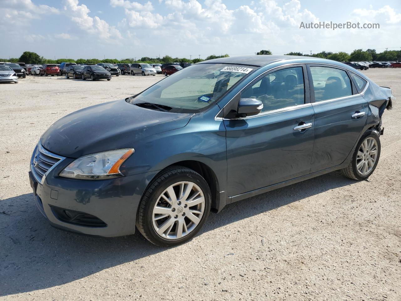 2014 Nissan Sentra S Серый vin: 3N1AB7AP0EY311124