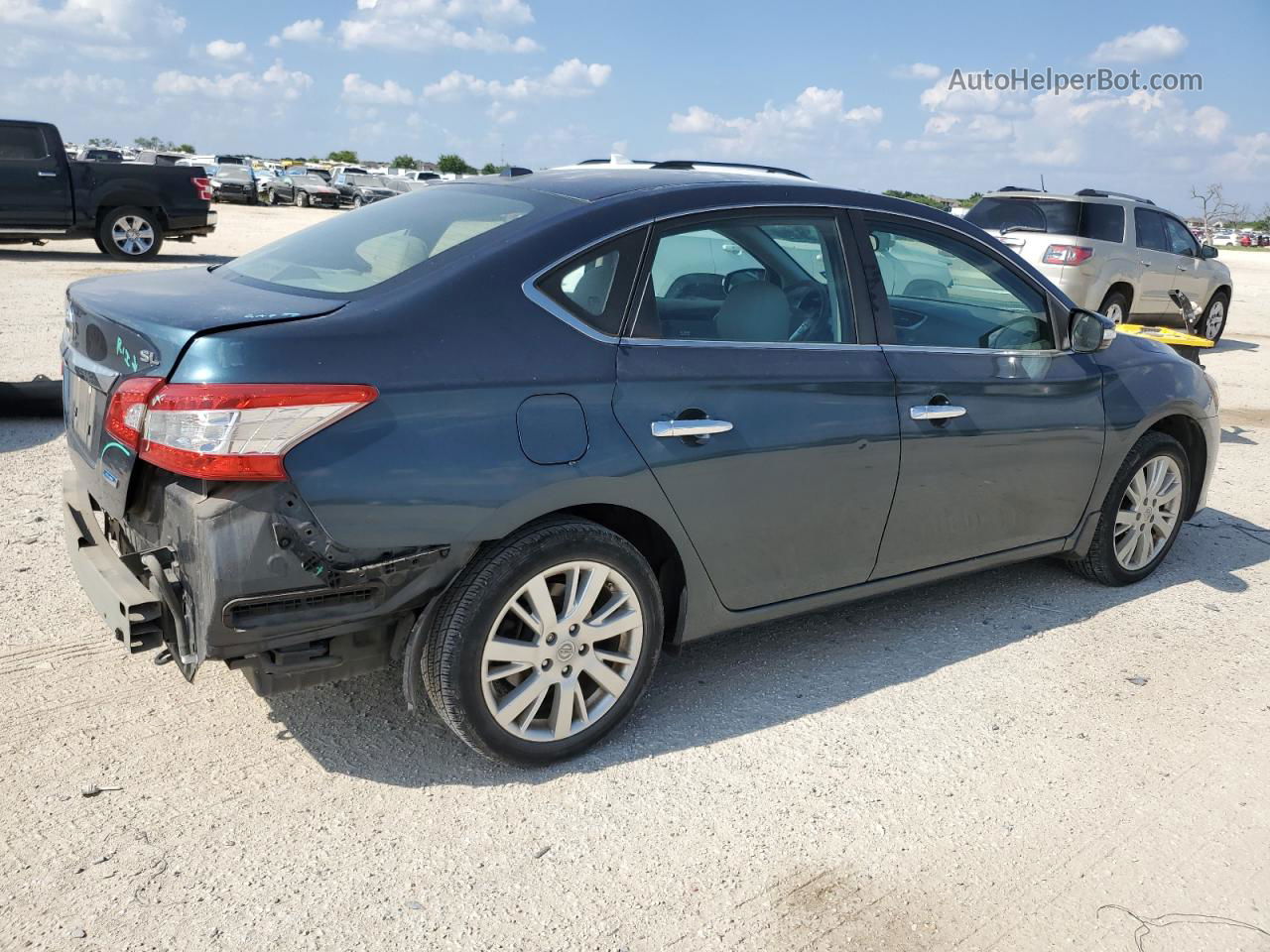 2014 Nissan Sentra S Серый vin: 3N1AB7AP0EY311124