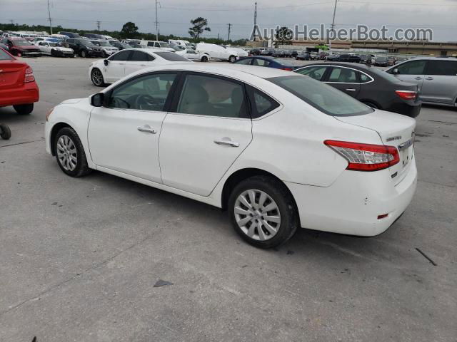 2014 Nissan Sentra S White vin: 3N1AB7AP0EY324116