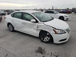 2014 Nissan Sentra S White vin: 3N1AB7AP0EY324116