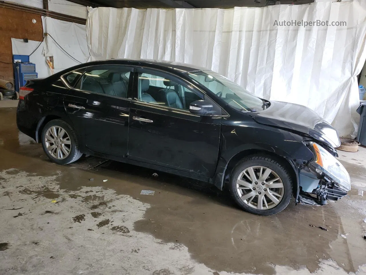 2014 Nissan Sentra S Black vin: 3N1AB7AP0EY330014