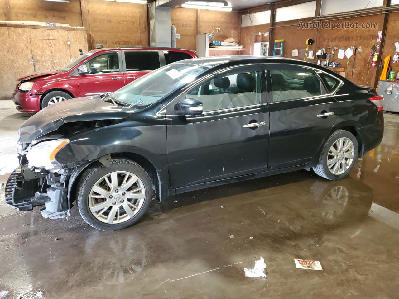 2014 Nissan Sentra S Черный vin: 3N1AB7AP0EY330014