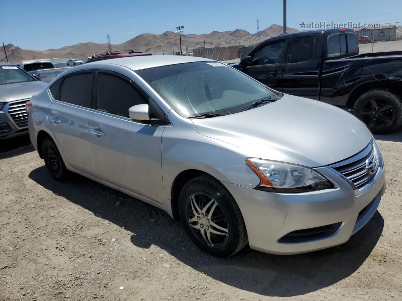 2014 Nissan Sentra S Silver vin: 3N1AB7AP0EY334290