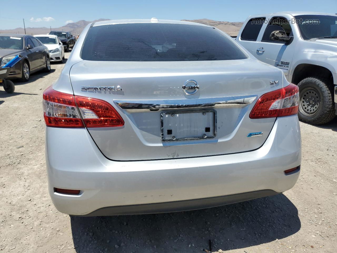 2014 Nissan Sentra S Silver vin: 3N1AB7AP0EY334290