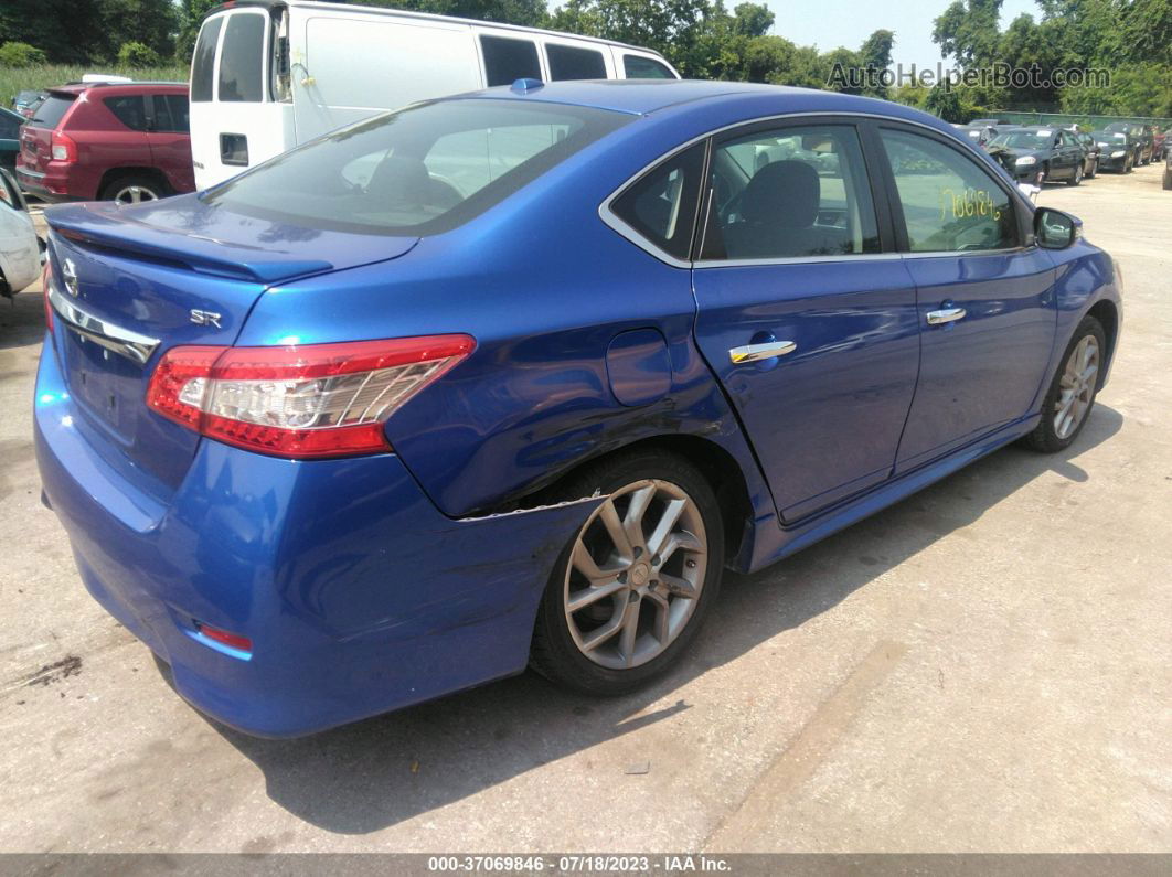 2015 Nissan Sentra Sr Синий vin: 3N1AB7AP0FY214460