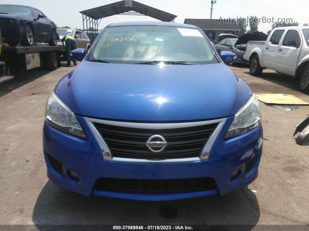 2015 Nissan Sentra Sr Blue vin: 3N1AB7AP0FY214460