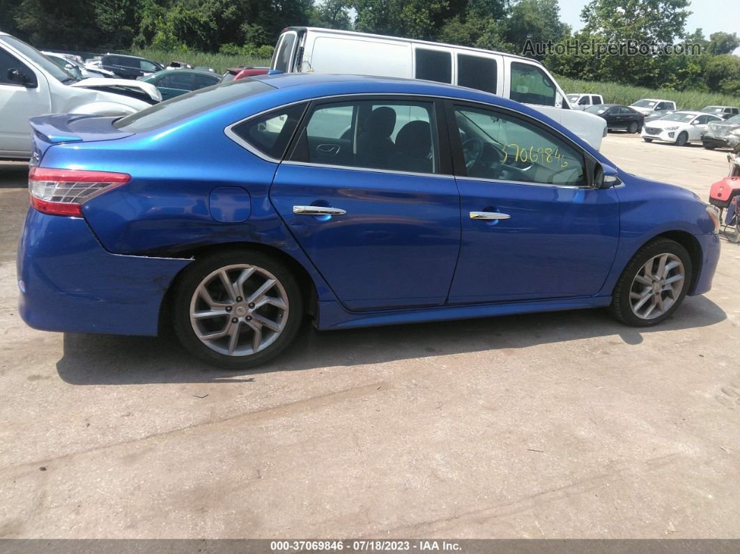 2015 Nissan Sentra Sr Blue vin: 3N1AB7AP0FY214460