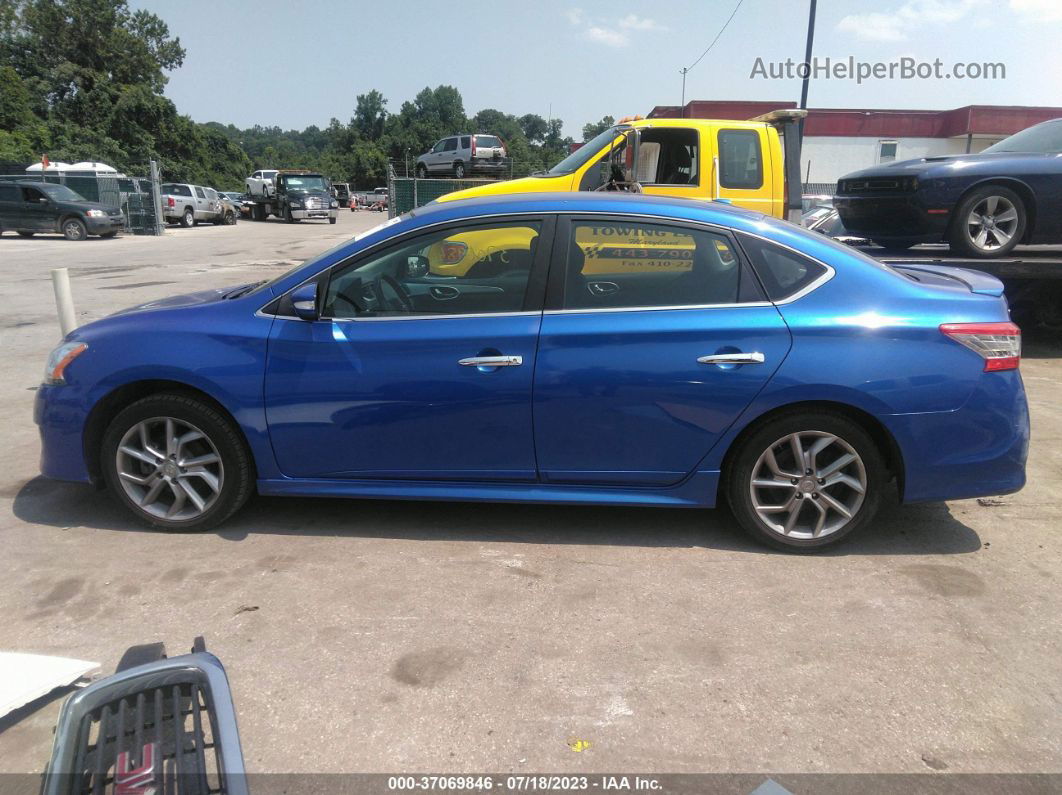 2015 Nissan Sentra Sr Синий vin: 3N1AB7AP0FY214460