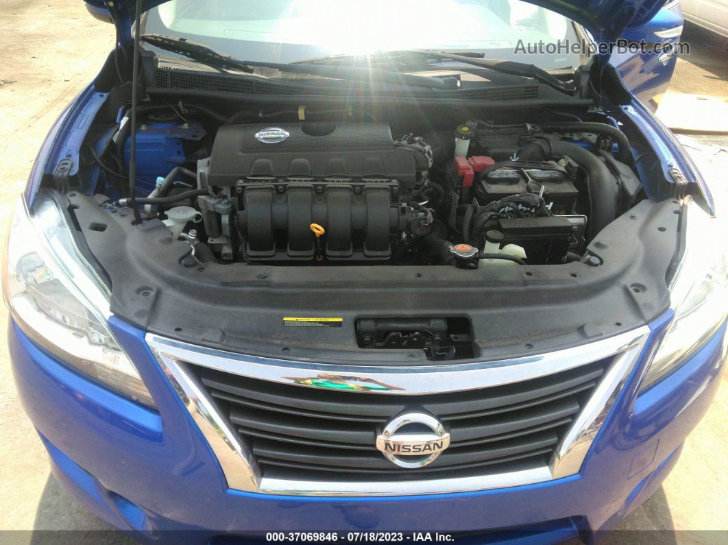 2015 Nissan Sentra Sr Синий vin: 3N1AB7AP0FY214460