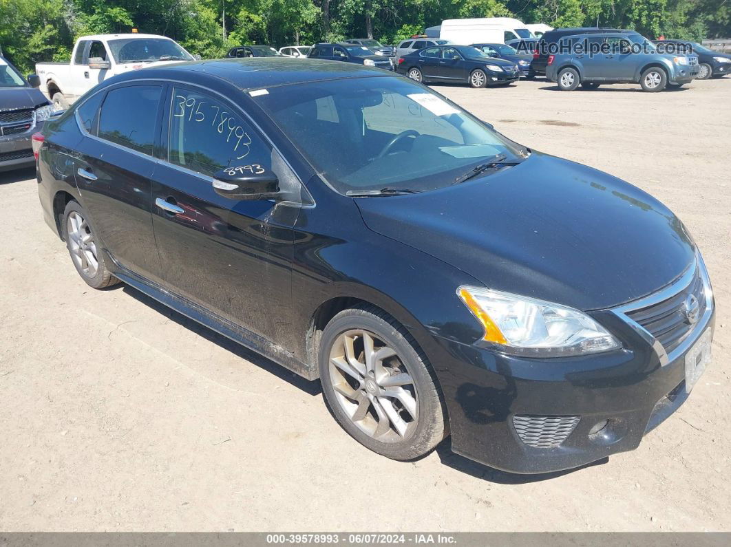 2015 Nissan Sentra Sr Black vin: 3N1AB7AP0FY242792