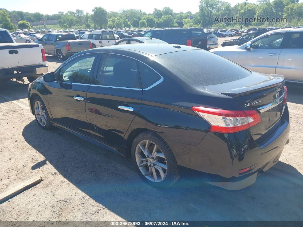 2015 Nissan Sentra Sr Black vin: 3N1AB7AP0FY242792