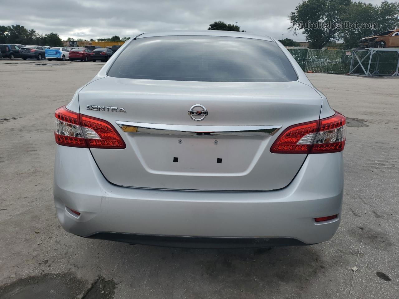 2015 Nissan Sentra S Silver vin: 3N1AB7AP0FY295816