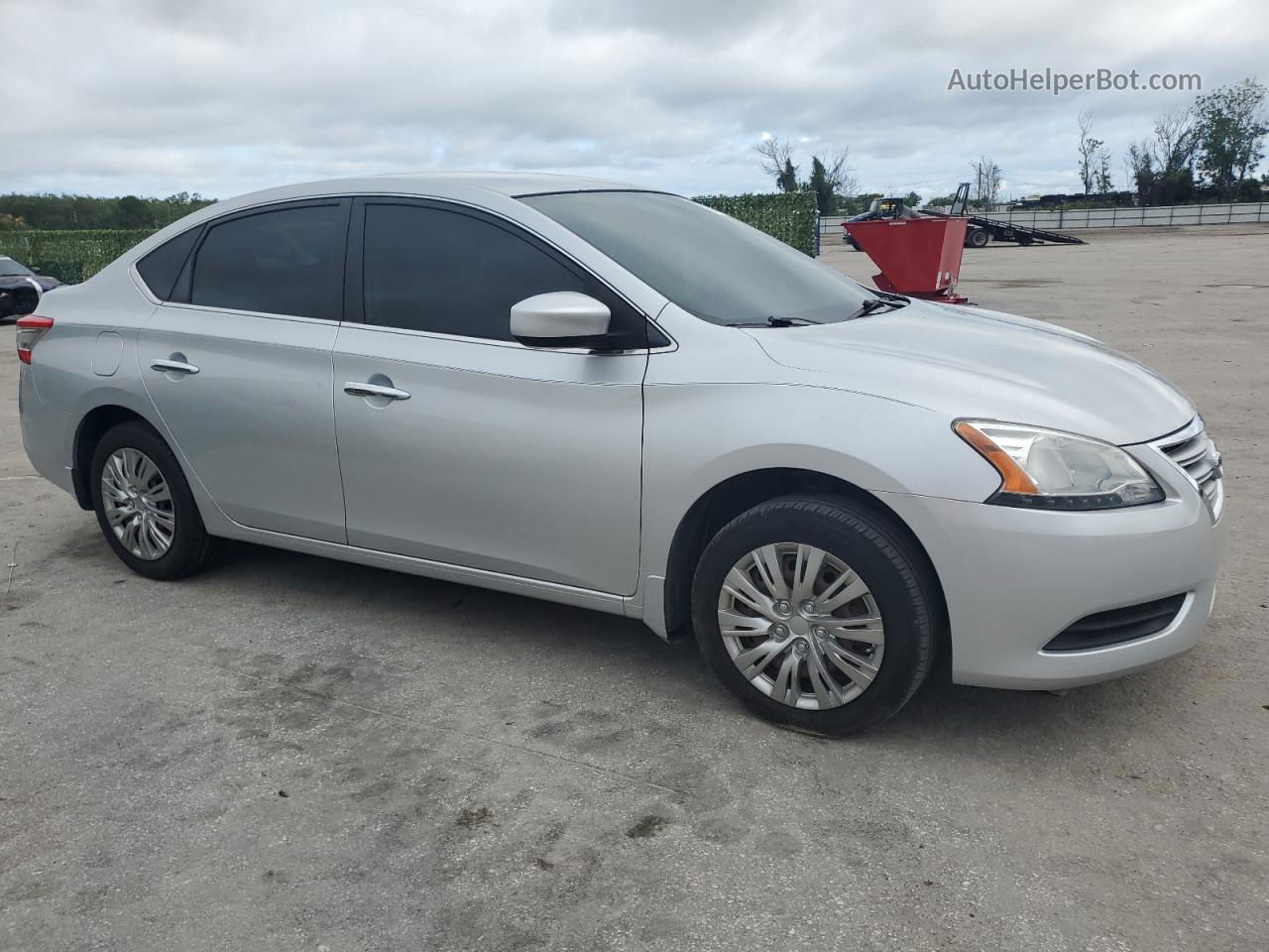 2015 Nissan Sentra S Silver vin: 3N1AB7AP0FY295816