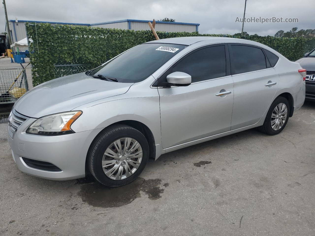 2015 Nissan Sentra S Silver vin: 3N1AB7AP0FY295816