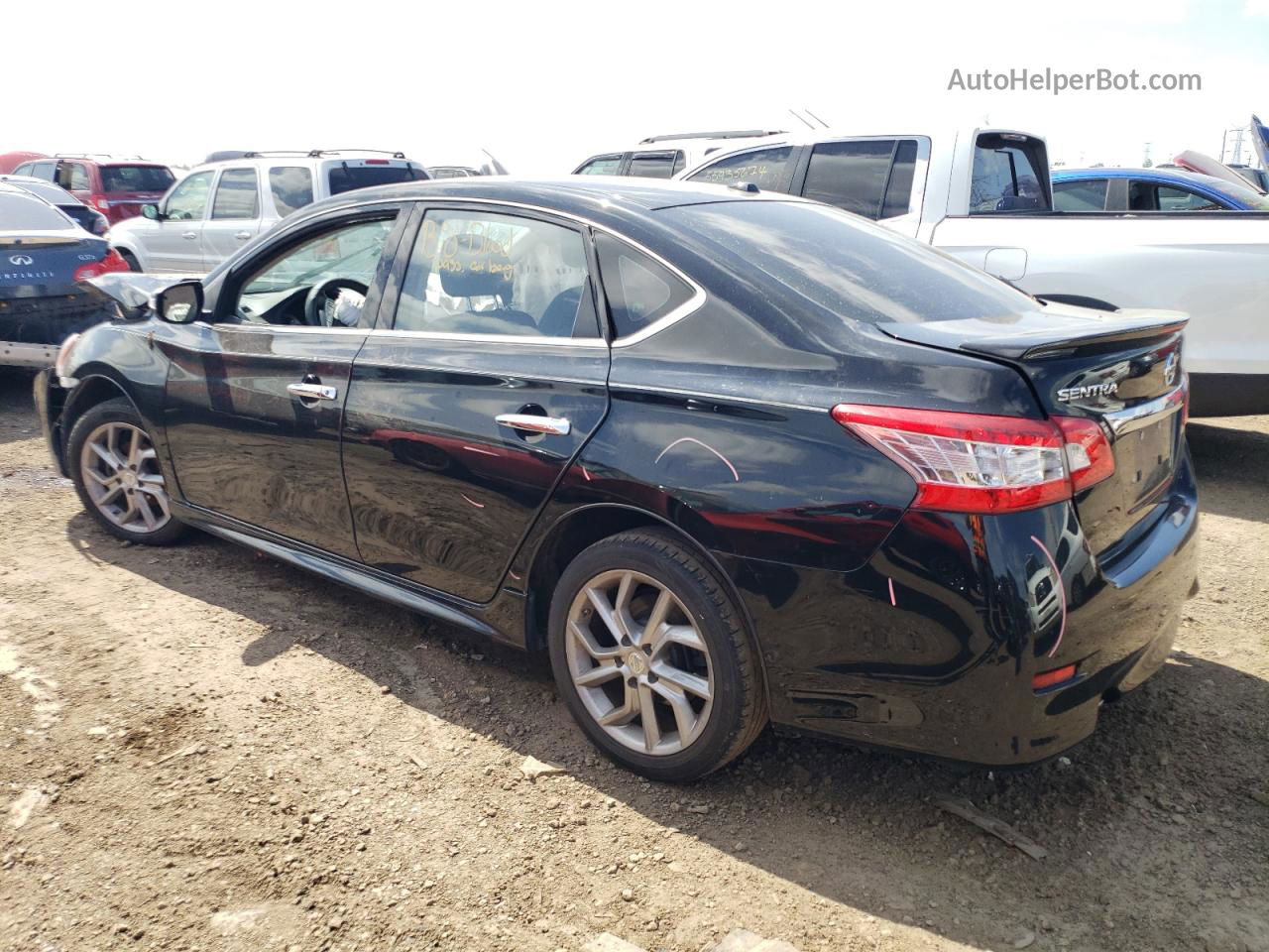 2015 Nissan Sentra S Black vin: 3N1AB7AP0FY298540