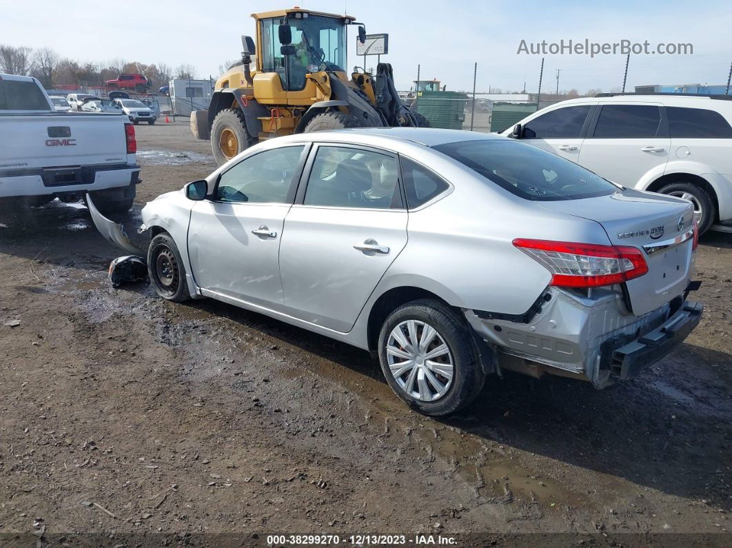 2015 Nissan Sentra S Silver vin: 3N1AB7AP0FY308743