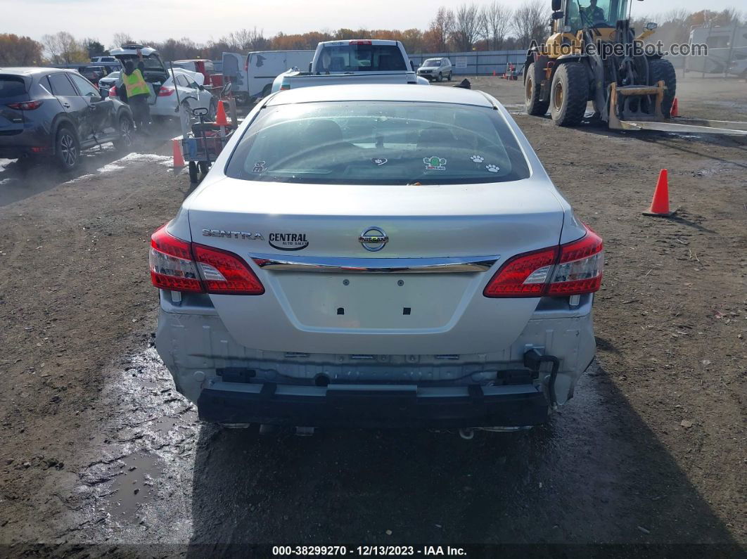 2015 Nissan Sentra S Silver vin: 3N1AB7AP0FY308743