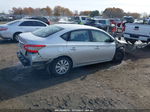 2015 Nissan Sentra S Silver vin: 3N1AB7AP0FY308743