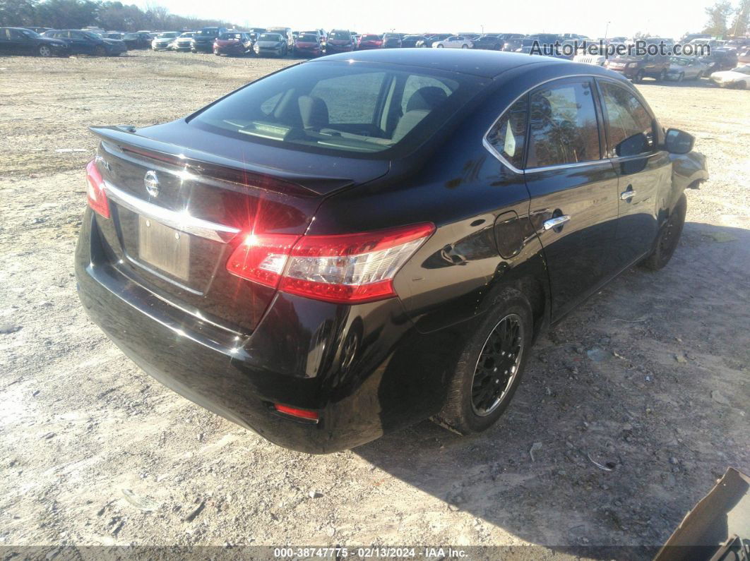 2015 Nissan Sentra S Черный vin: 3N1AB7AP0FY324179