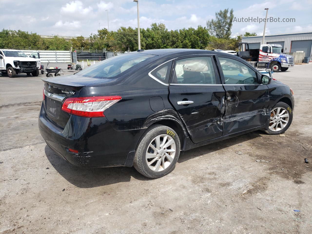 2015 Nissan Sentra S Black vin: 3N1AB7AP0FY340317