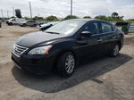 2015 Nissan Sentra S Черный vin: 3N1AB7AP0FY340317