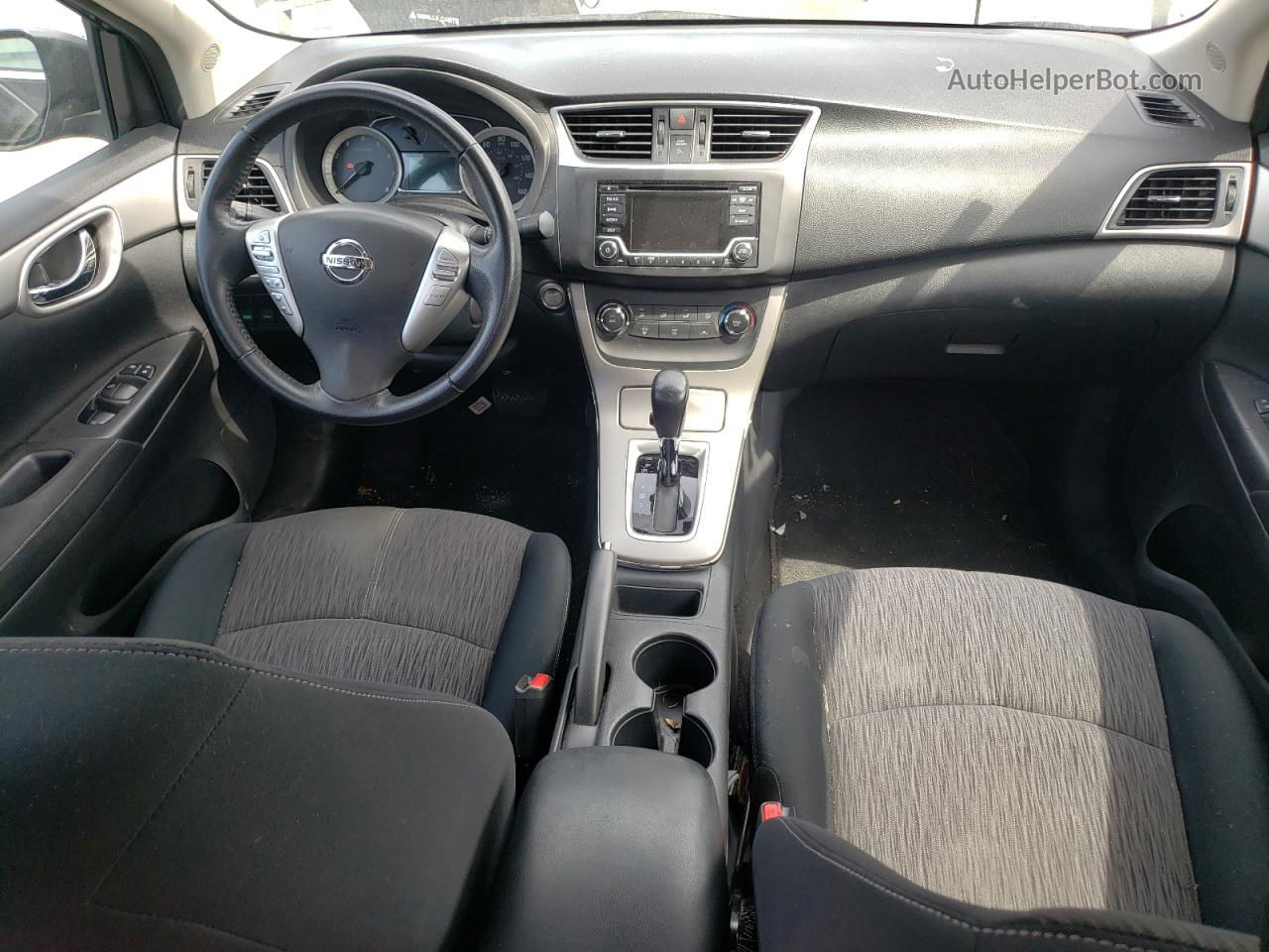 2015 Nissan Sentra S Черный vin: 3N1AB7AP0FY340317