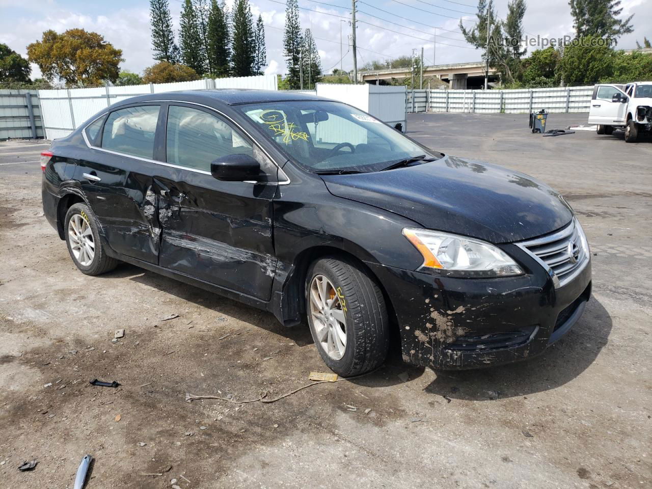 2015 Nissan Sentra S Black vin: 3N1AB7AP0FY340317