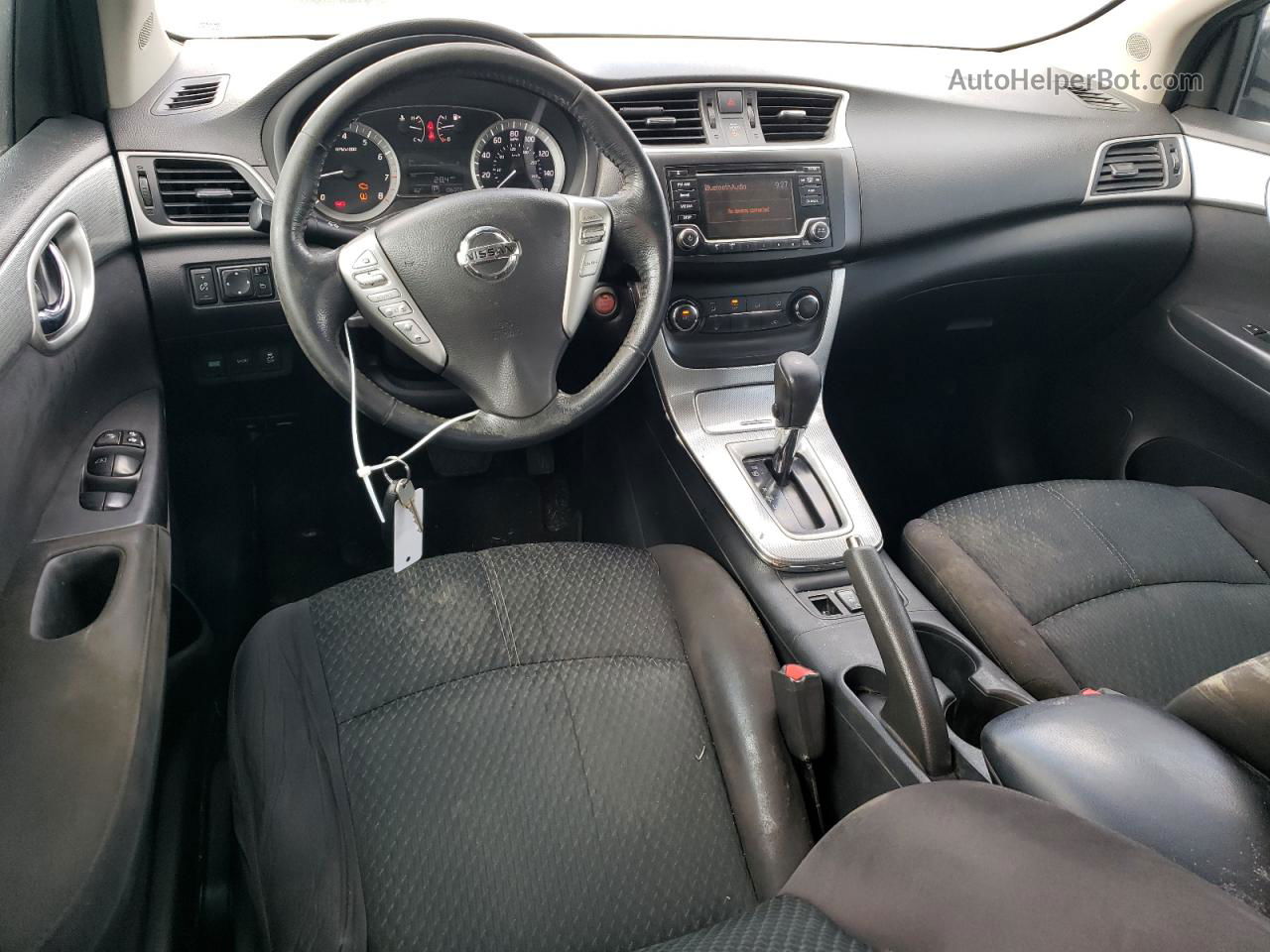 2015 Nissan Sentra S Серый vin: 3N1AB7AP0FY341497