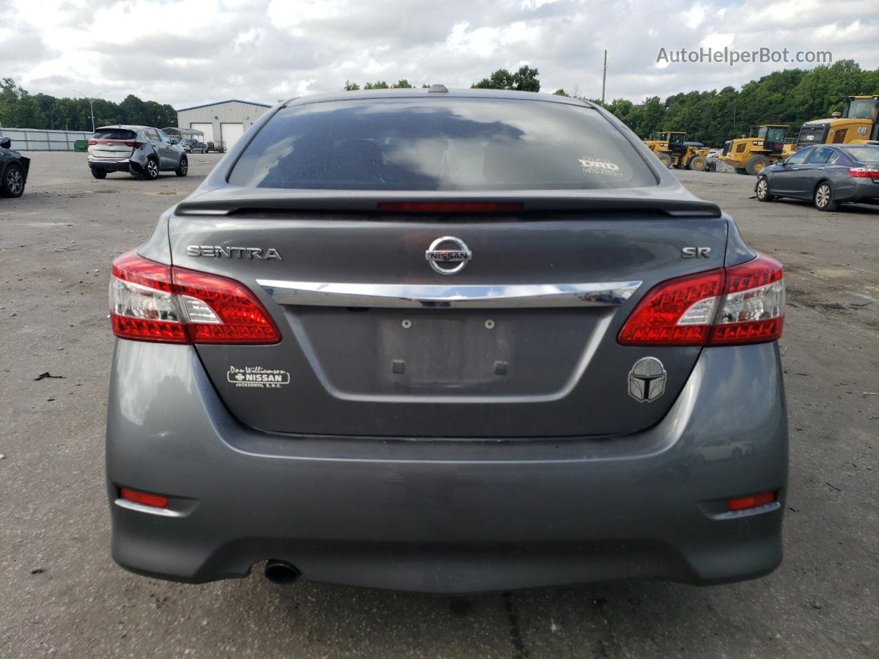 2015 Nissan Sentra S Gray vin: 3N1AB7AP0FY341497