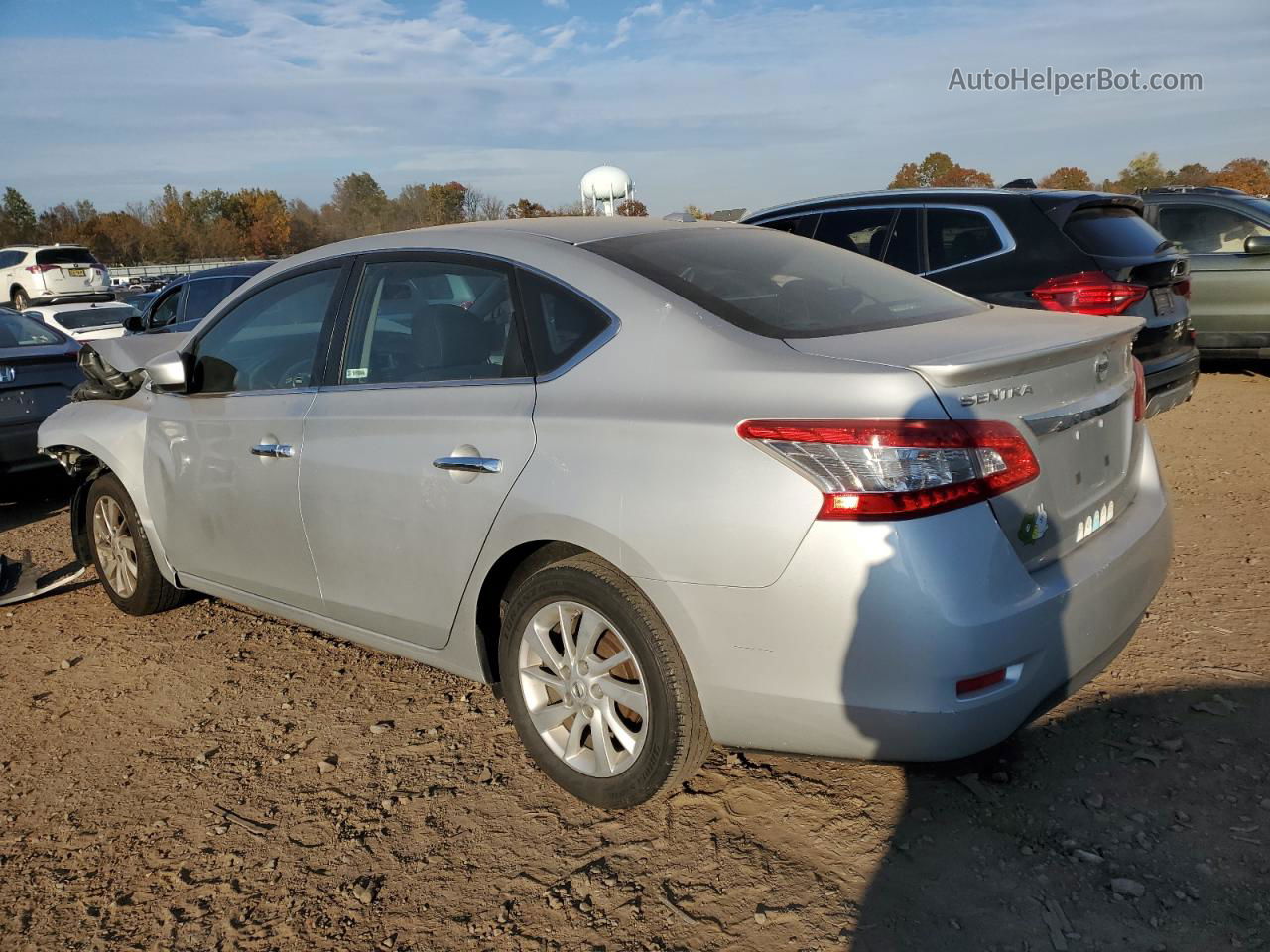 2015 Nissan Sentra S Серебряный vin: 3N1AB7AP0FY365654