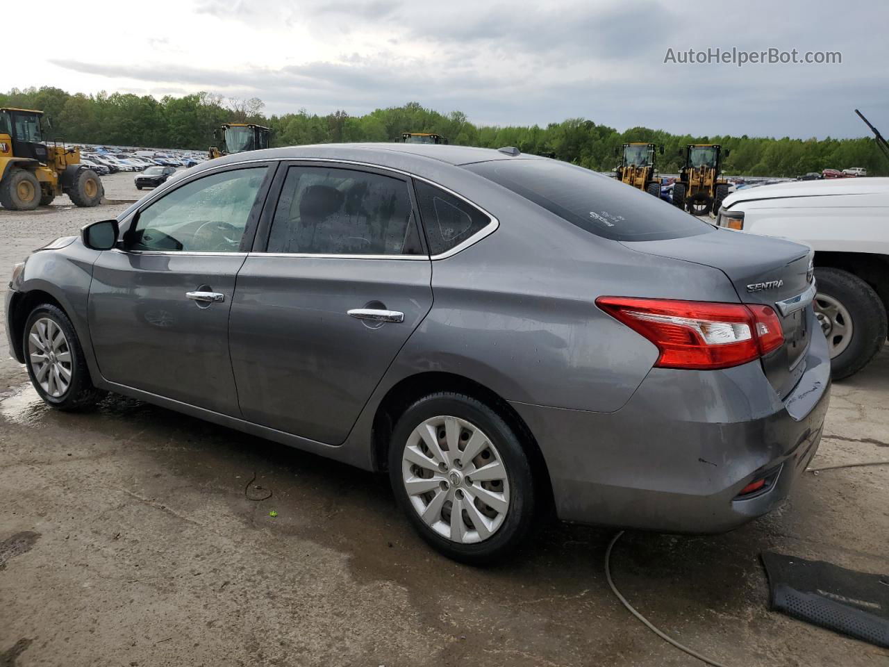 2016 Nissan Sentra S Gray vin: 3N1AB7AP0GL644942