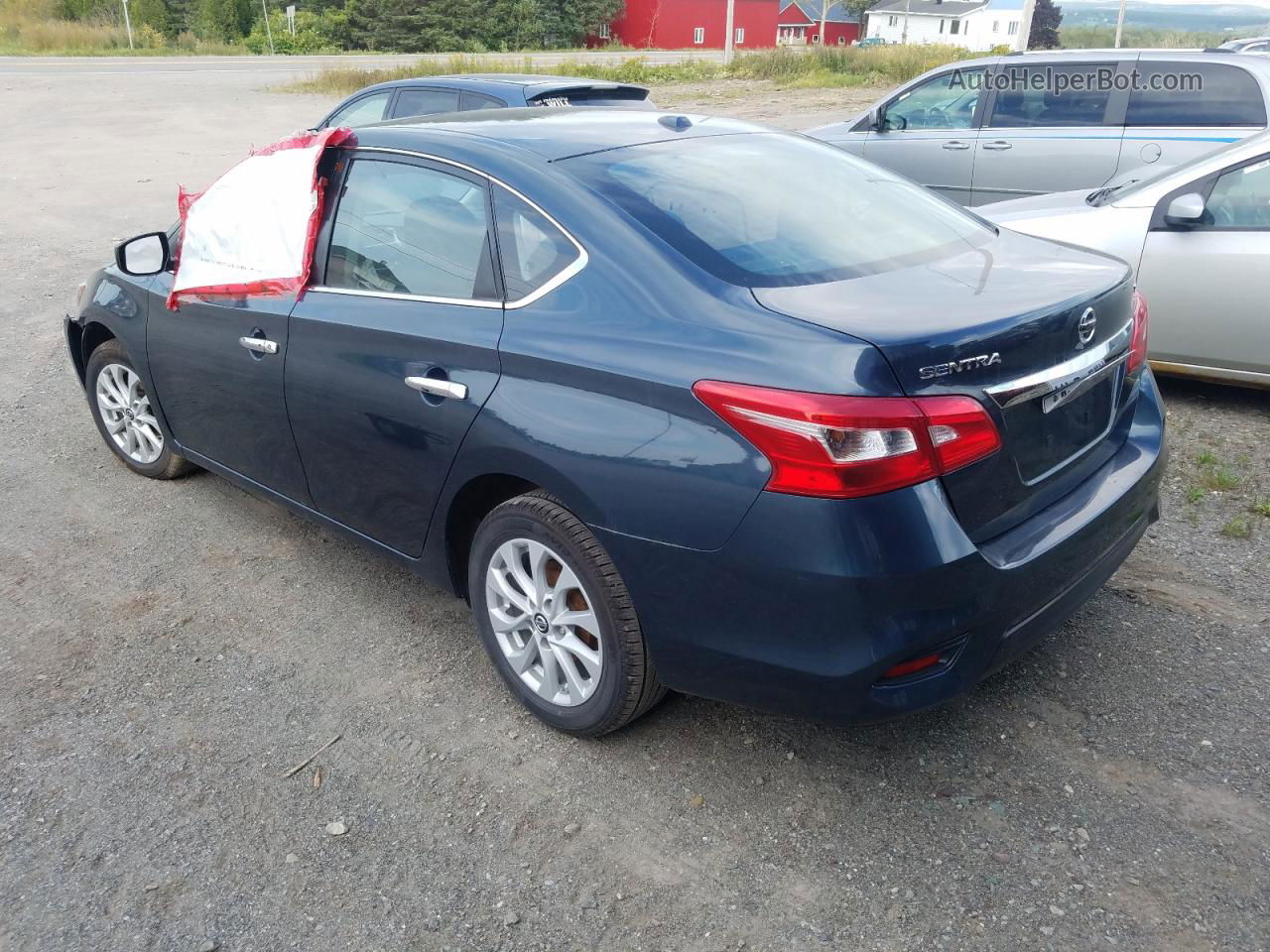 2016 Nissan Sentra S Синий vin: 3N1AB7AP0GL664351