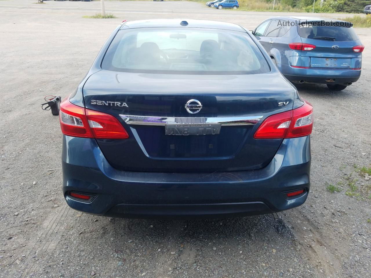 2016 Nissan Sentra S Blue vin: 3N1AB7AP0GL664351