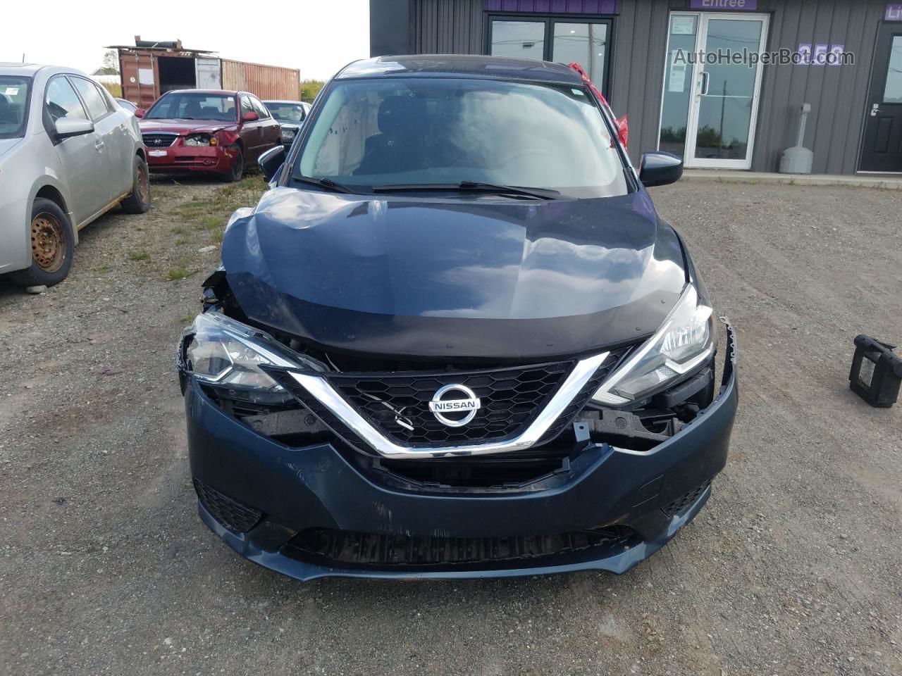 2016 Nissan Sentra S Синий vin: 3N1AB7AP0GL664351