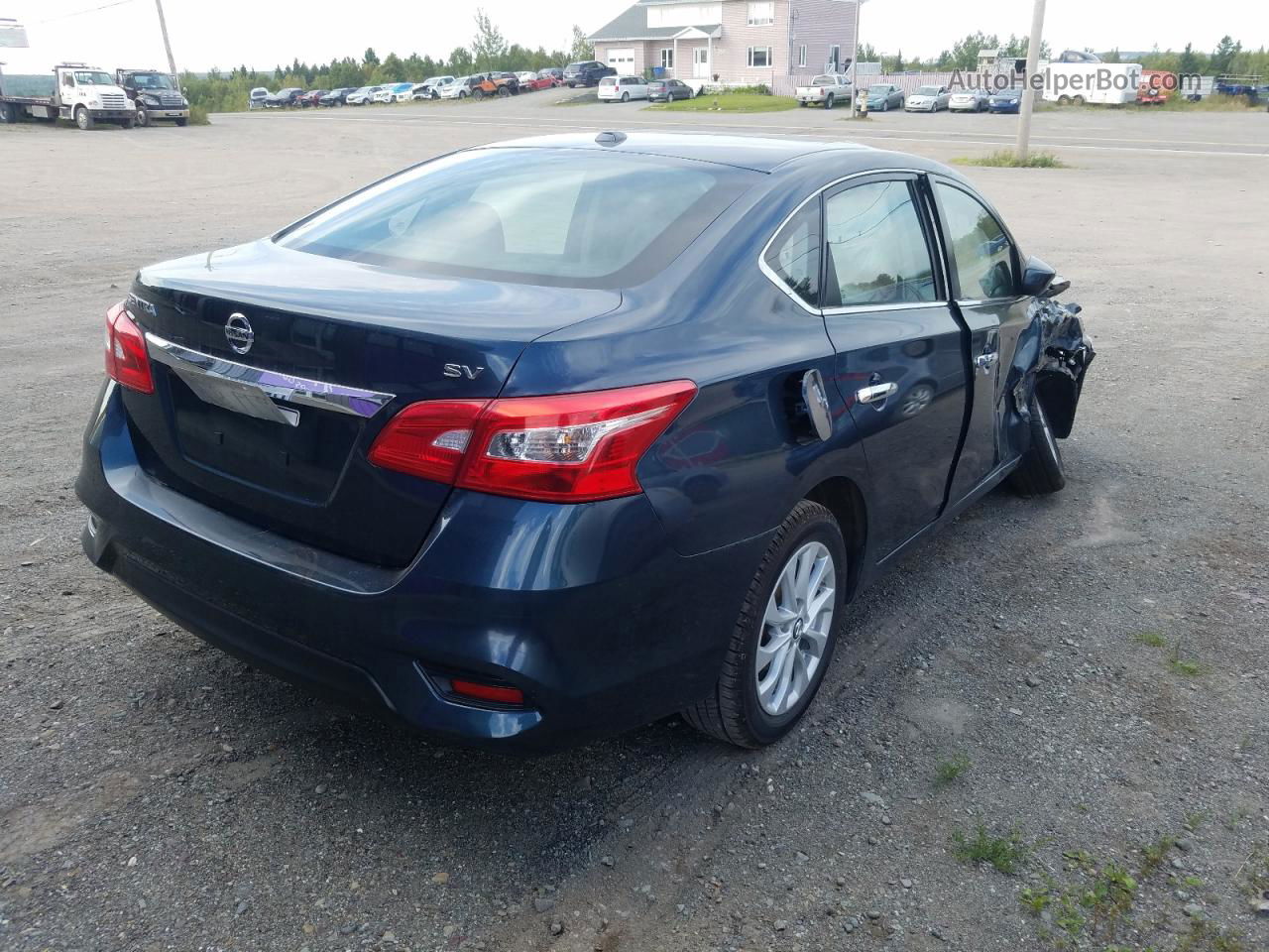 2016 Nissan Sentra S Blue vin: 3N1AB7AP0GL664351