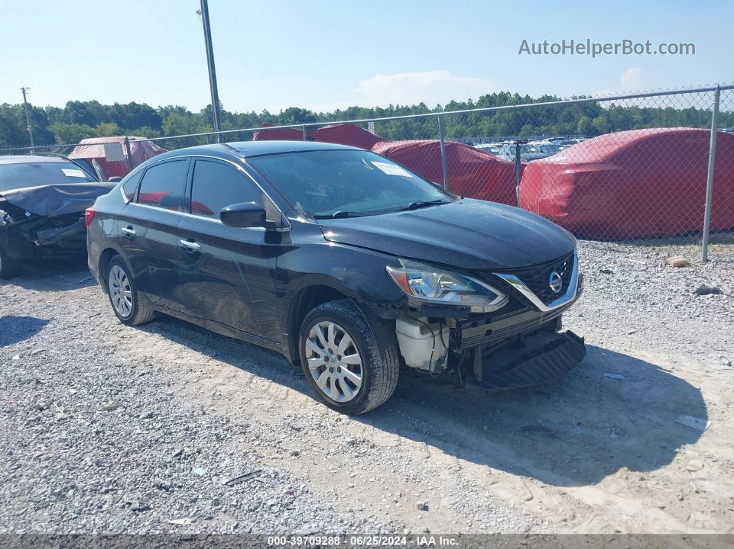 2016 Nissan Sentra Sv Black vin: 3N1AB7AP0GL665158