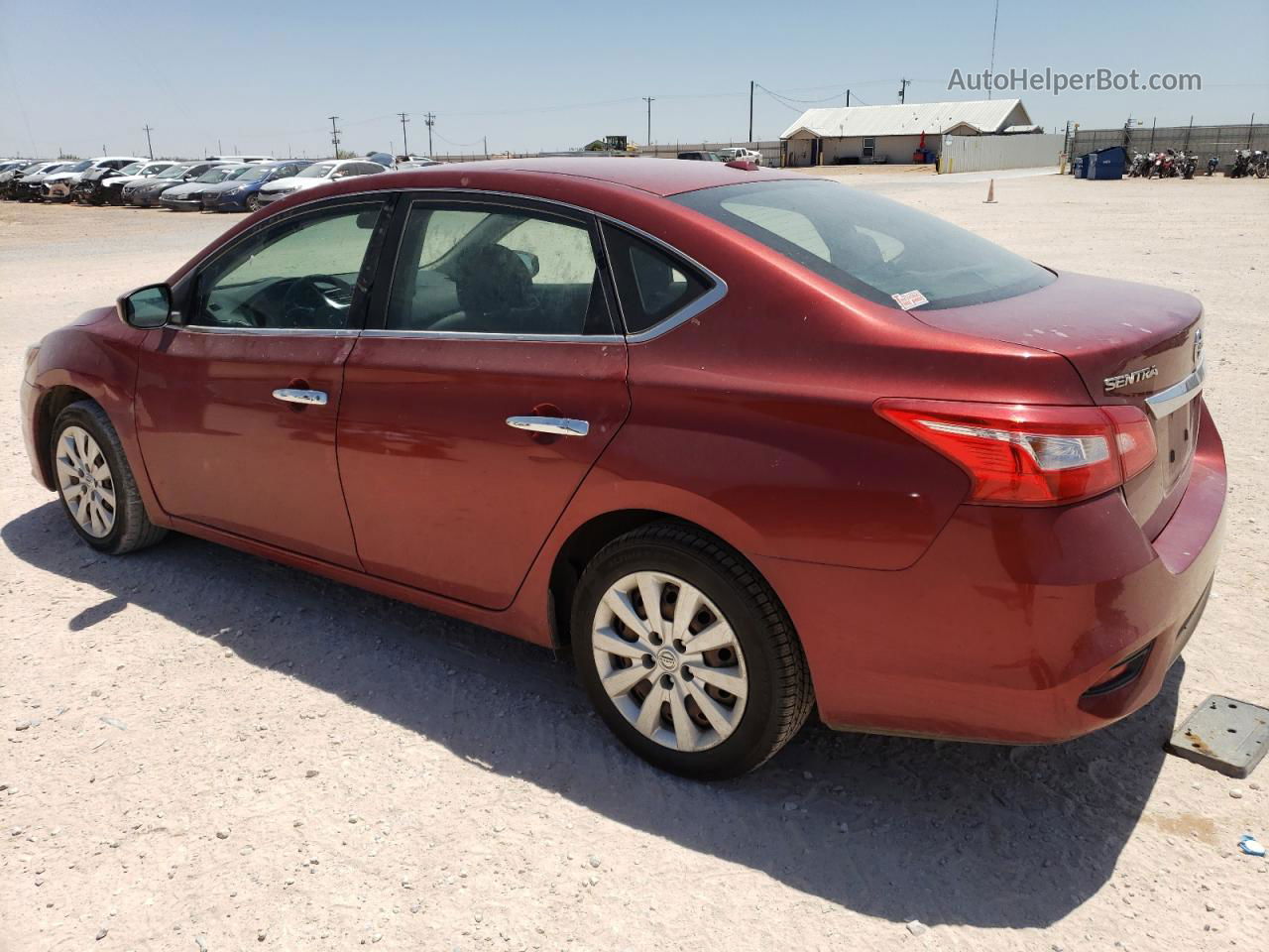 2016 Nissan Sentra S Красный vin: 3N1AB7AP0GY236184