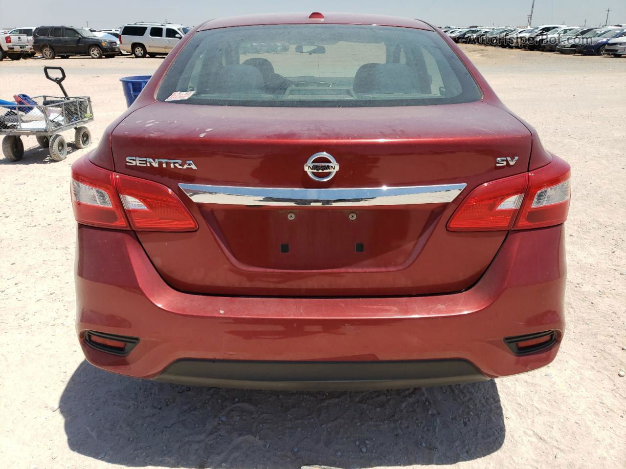 2016 Nissan Sentra S Red vin: 3N1AB7AP0GY236184