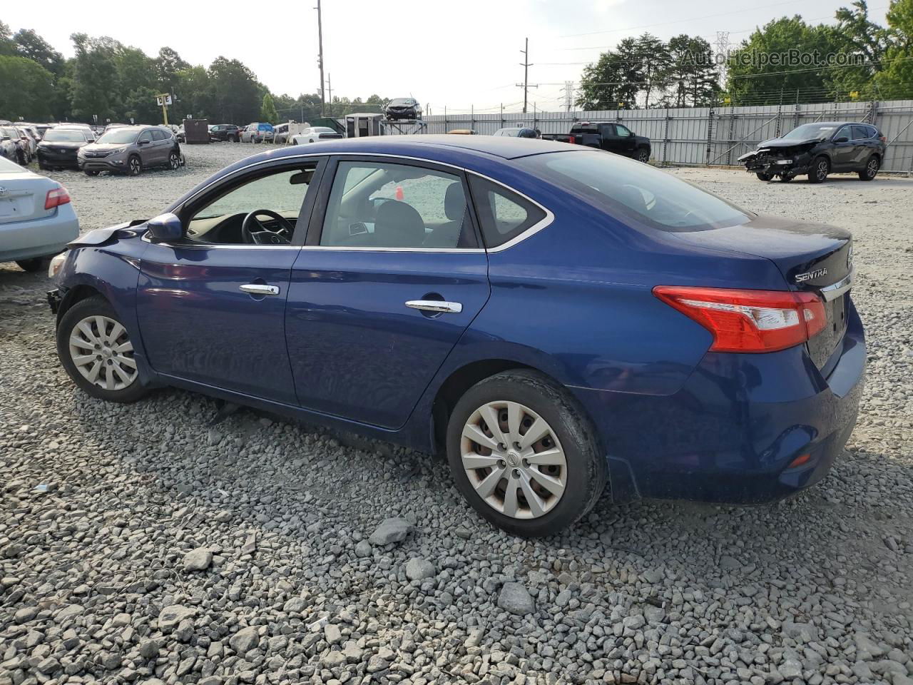 2016 Nissan Sentra S Blue vin: 3N1AB7AP0GY252353