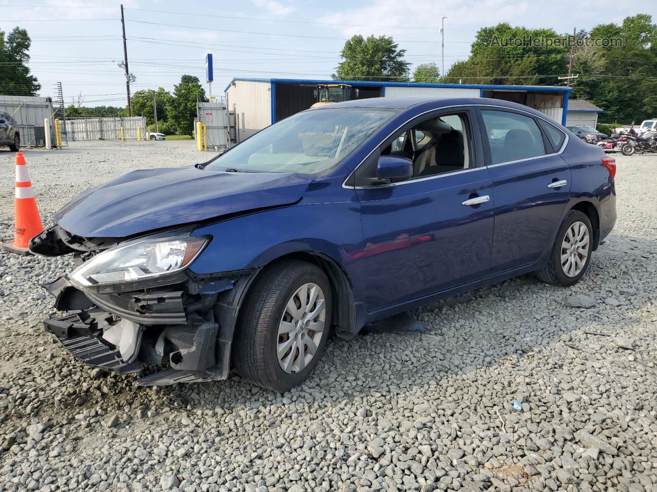 2016 Nissan Sentra S Blue vin: 3N1AB7AP0GY252353