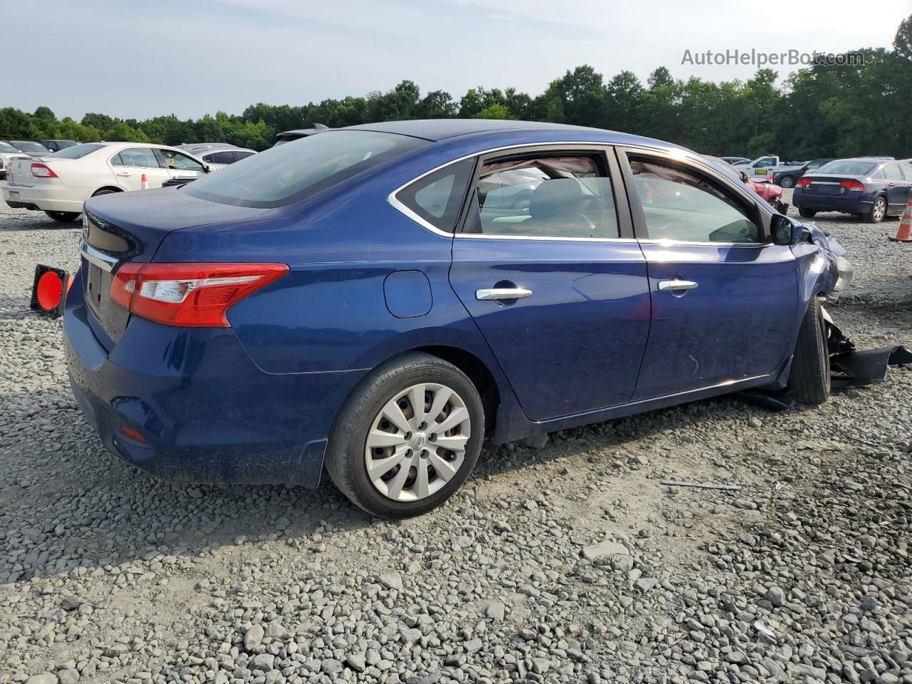 2016 Nissan Sentra S Blue vin: 3N1AB7AP0GY252353