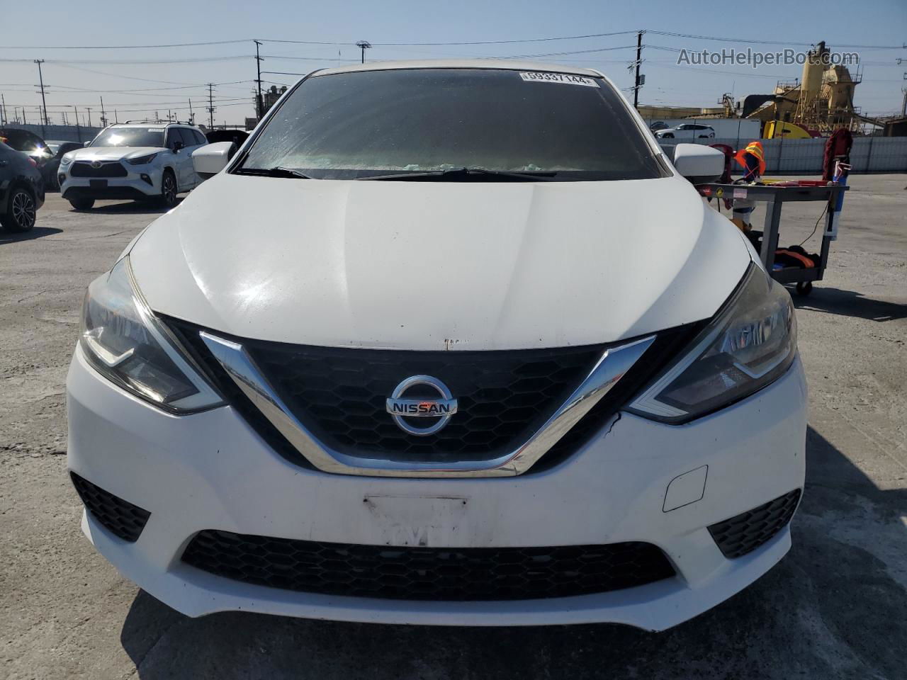 2016 Nissan Sentra S White vin: 3N1AB7AP0GY258847