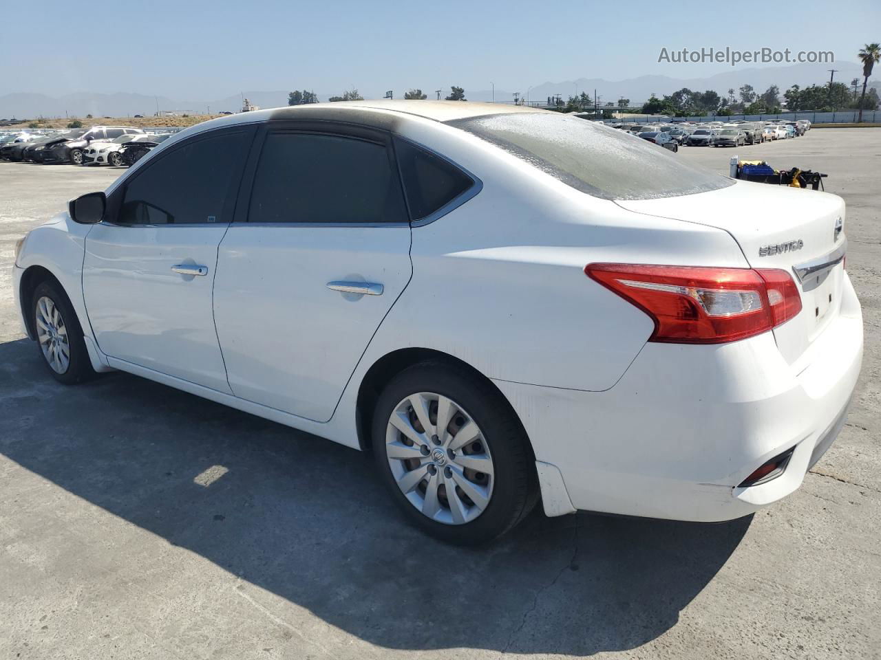 2016 Nissan Sentra S White vin: 3N1AB7AP0GY258847