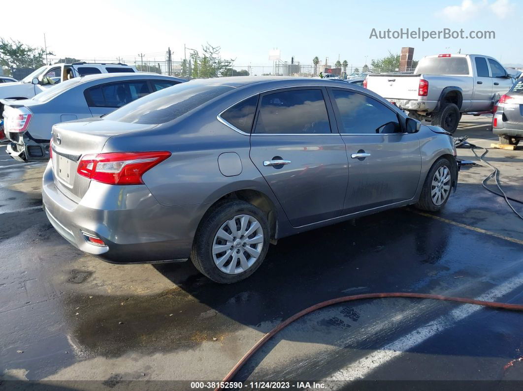 2016 Nissan Sentra S Gray vin: 3N1AB7AP0GY259741