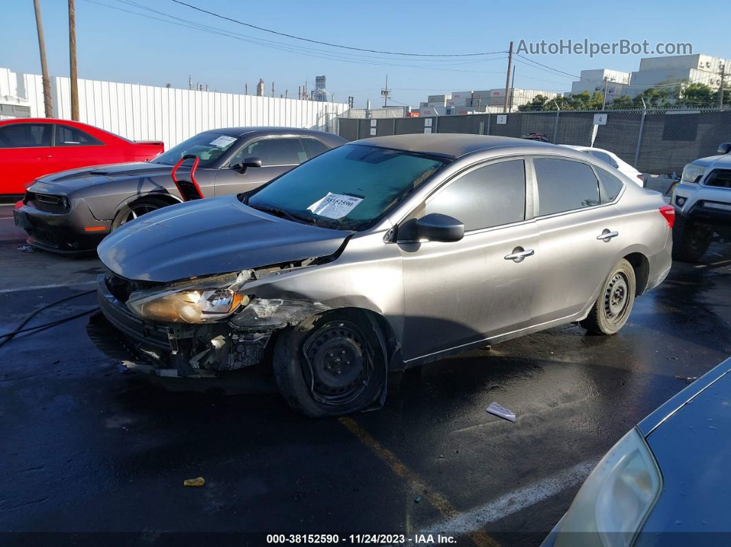 2016 Nissan Sentra S Gray vin: 3N1AB7AP0GY259741