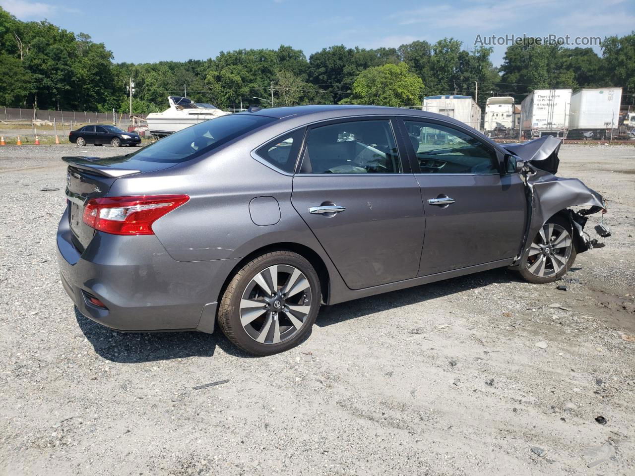 2016 Nissan Sentra S Gray vin: 3N1AB7AP0GY289449